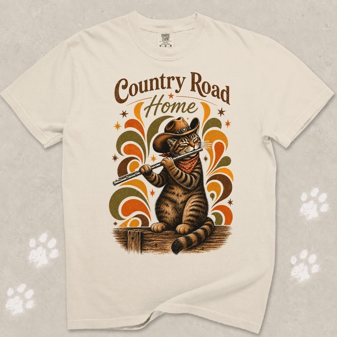 Country Road Cat T-Shirt