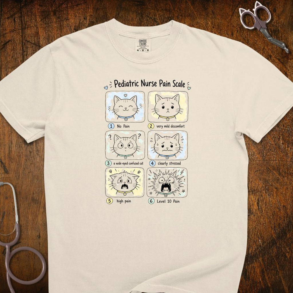 Pediatric Pain Scale Cat T-Shirt