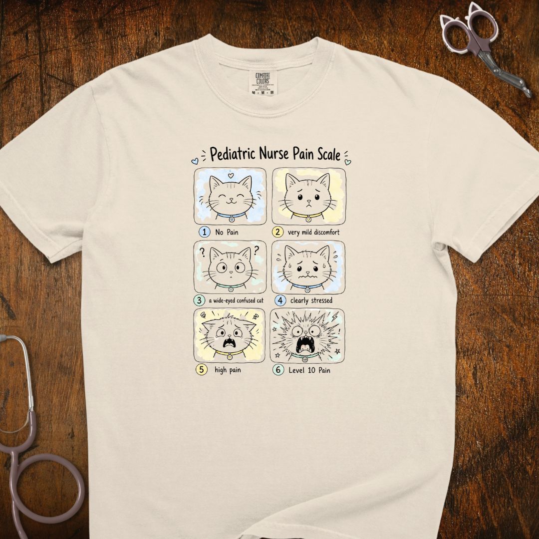 Pediatric Pain Scale Cat T-Shirt