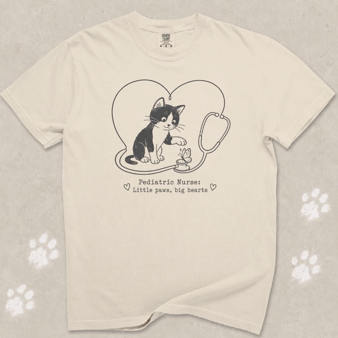 Little Paws Big Hearts Cat T-Shirt