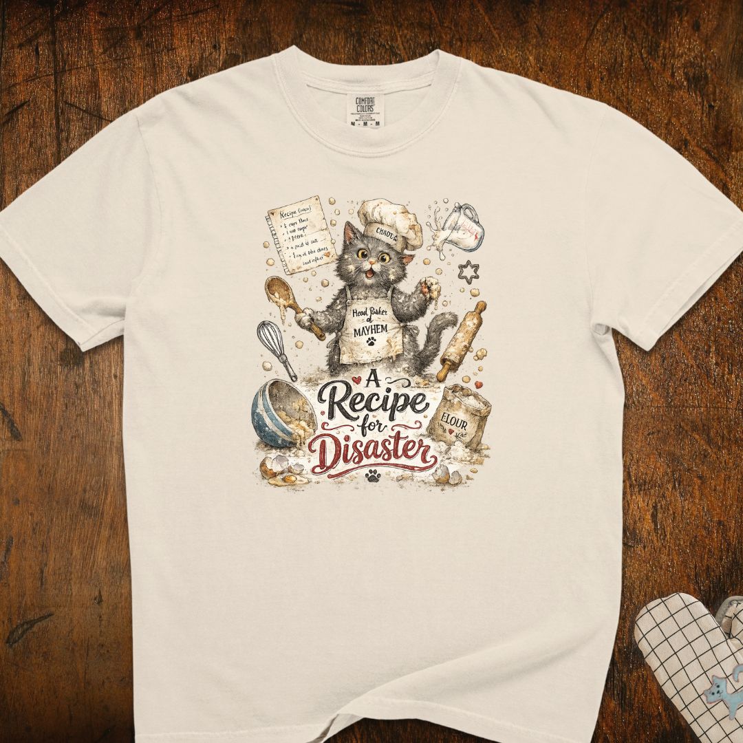 Recipe For Disaster Cat T-Shirt