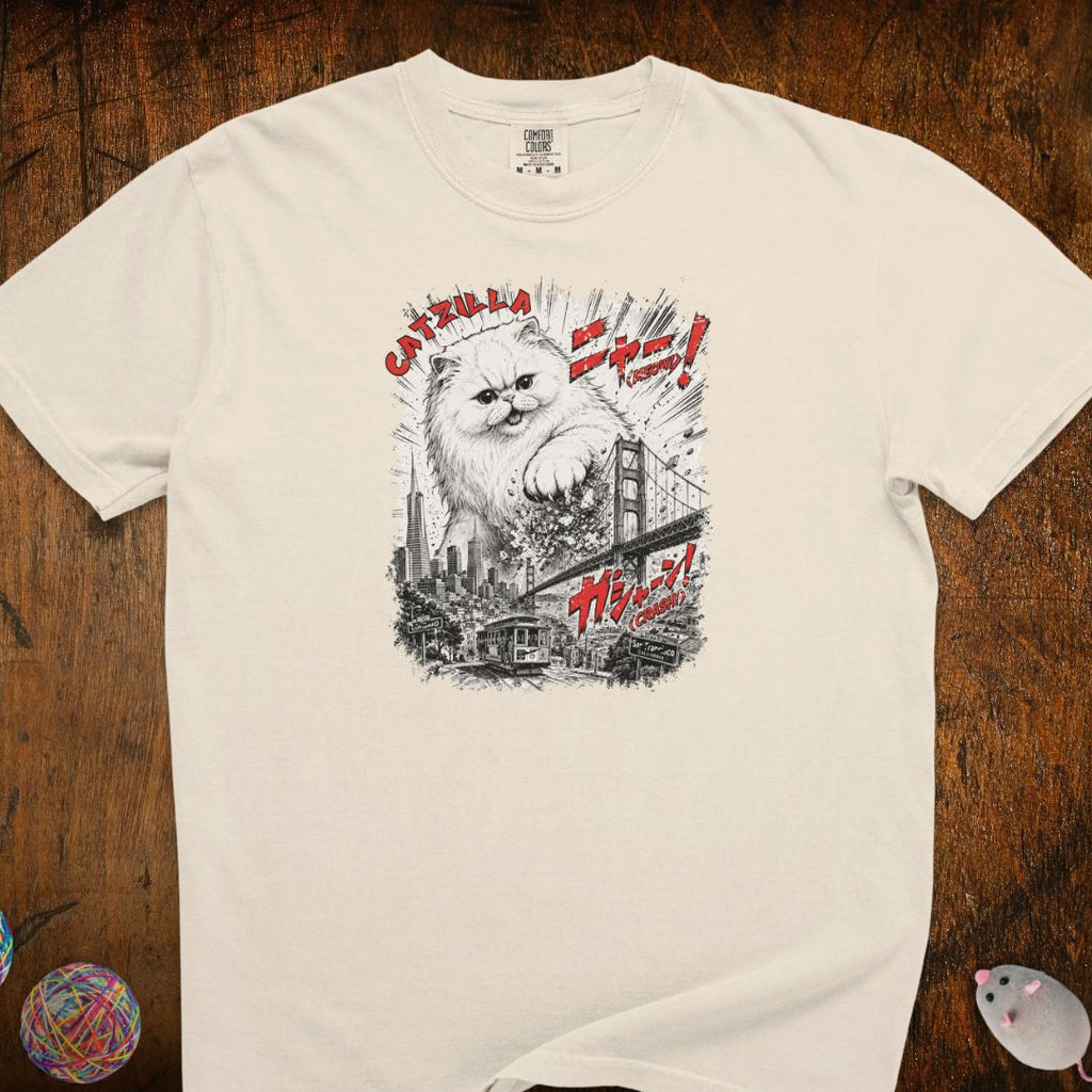 Cat-zilla In San Francisco Cat T-Shirt