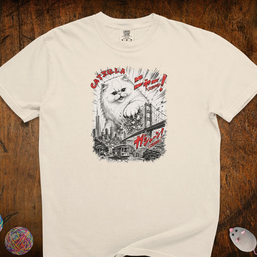 Cat-zilla In San Francisco Cat T-Shirt