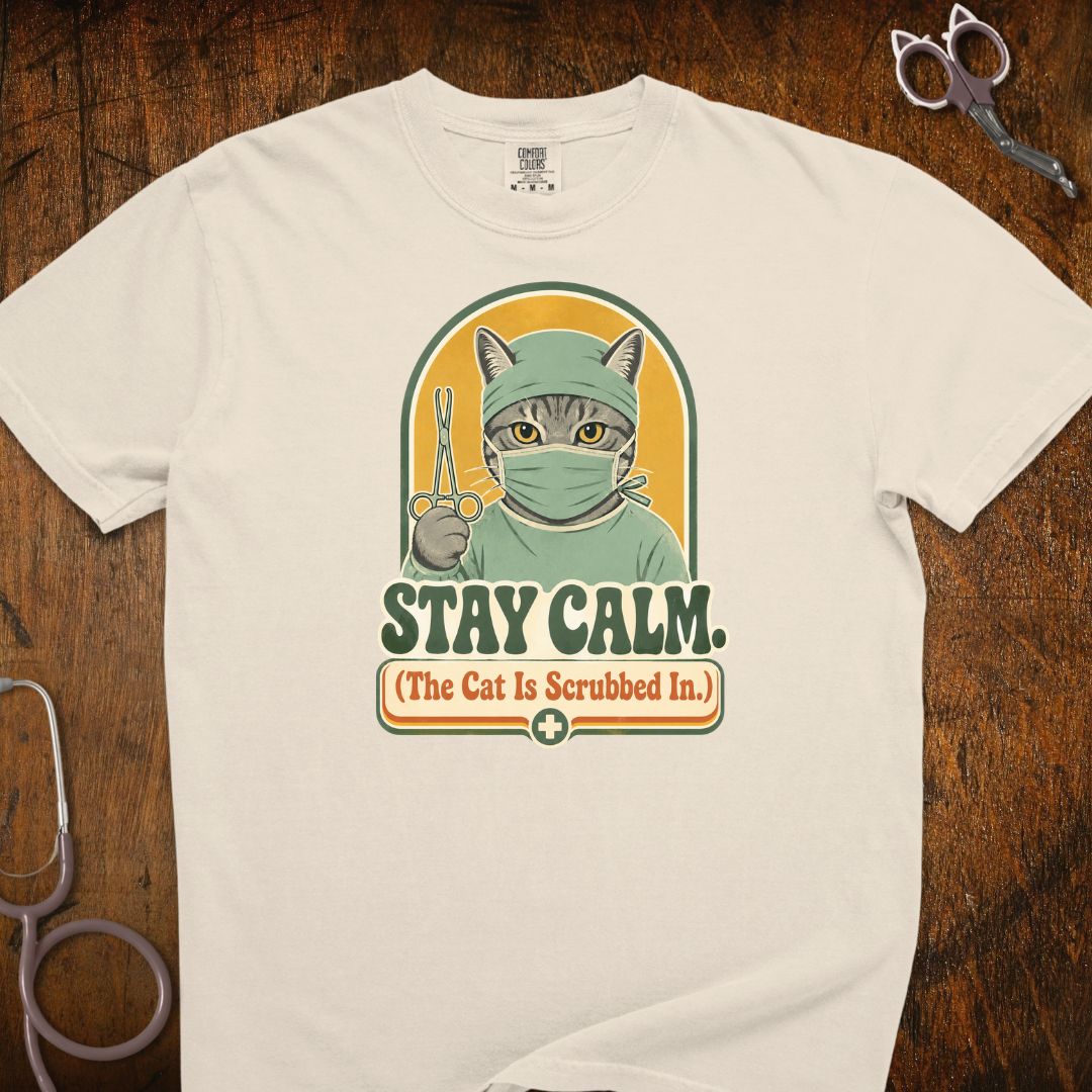 Stay Calm Cat T-Shirt