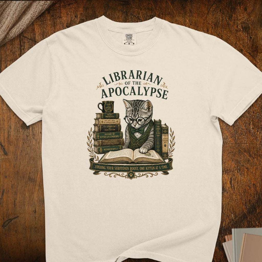 Librarian Cat T-Shirt