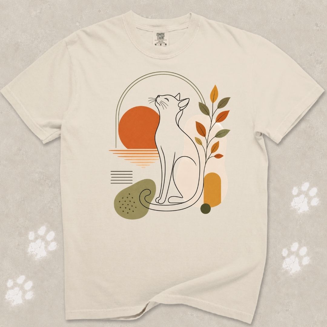 Peaceful Evening Cat T-Shirt