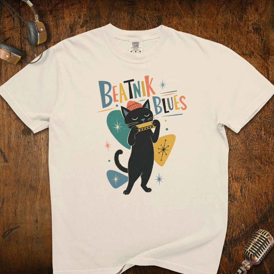 Beatnik Blues Cat T-Shirt