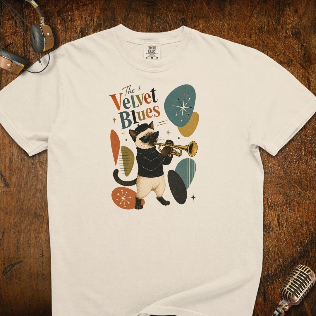 The Velvet Blues Cat T-Shirt