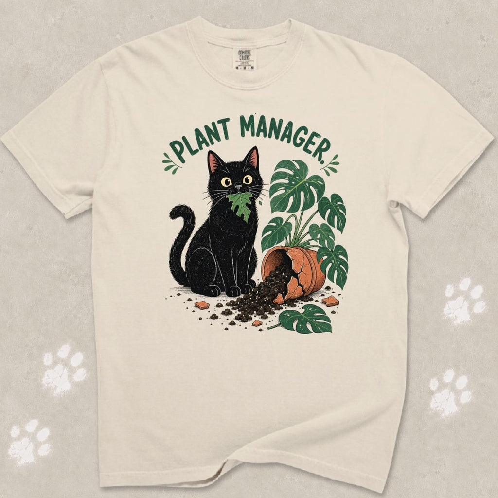 Plant Manager Cat T-Shirt