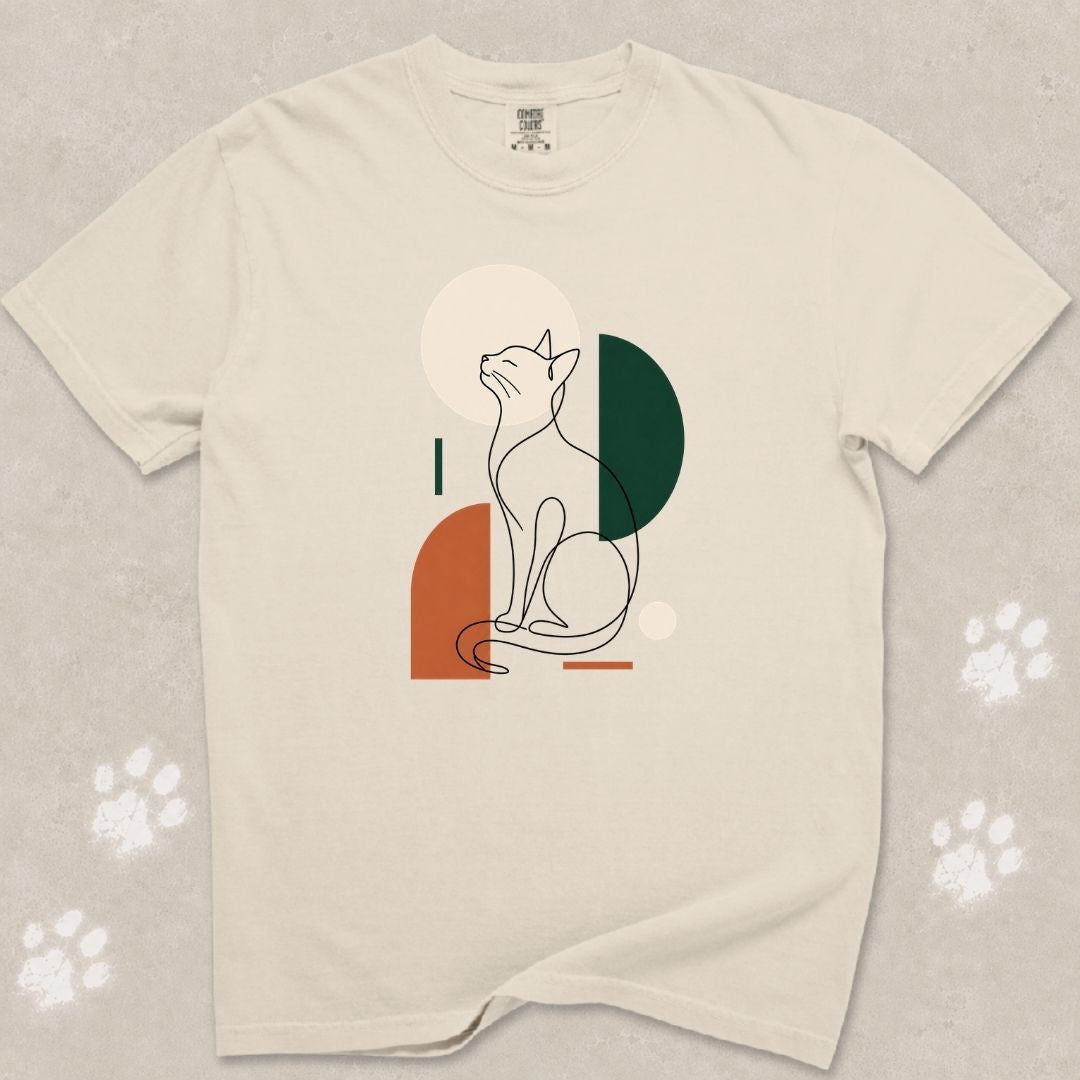 Serene Cat Silhouette T-Shirt