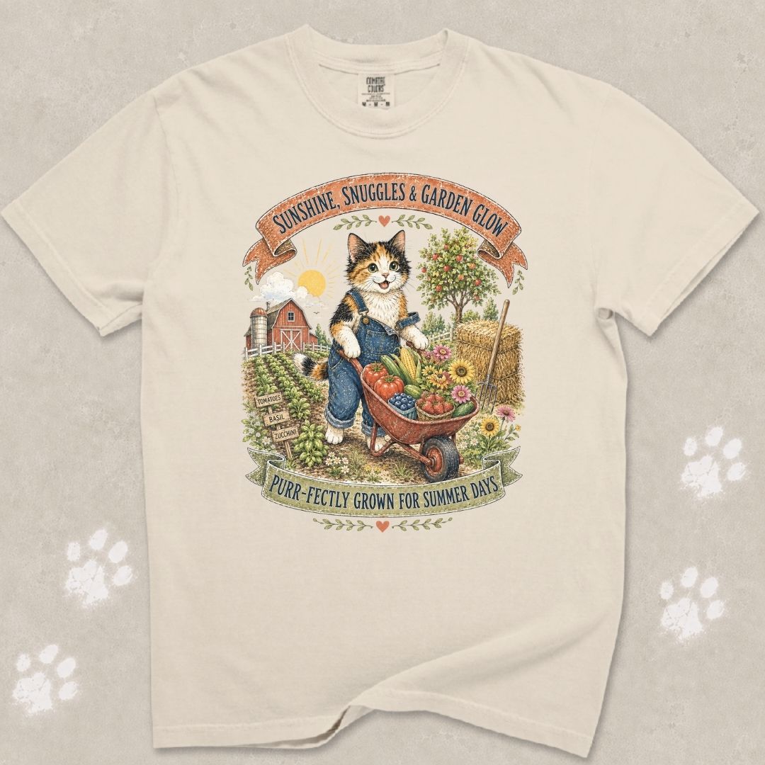 Garden Glow Cat T-Shirt