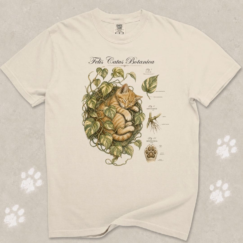 Felis Catus Botanica Kitten T-Shirt