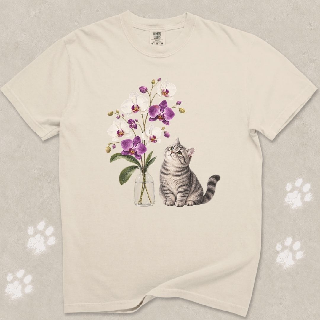 Whispers of Orchid Cat T-Shirt