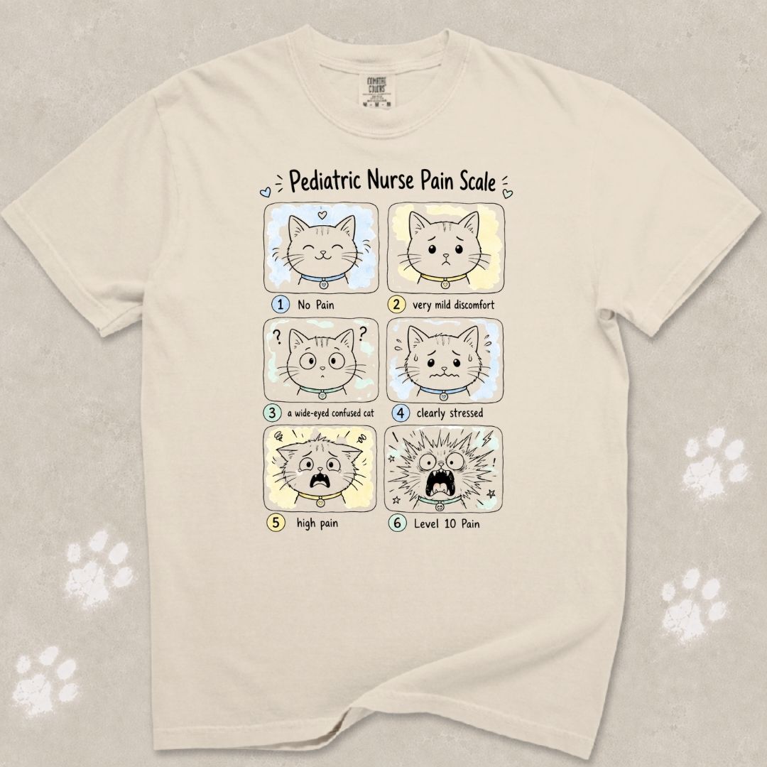 Pediatric Pain Scale Cat T-Shirt