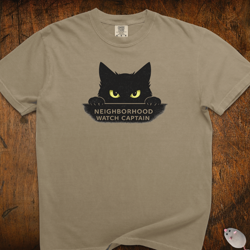 Neighborhood Watch Cat T-Shirt