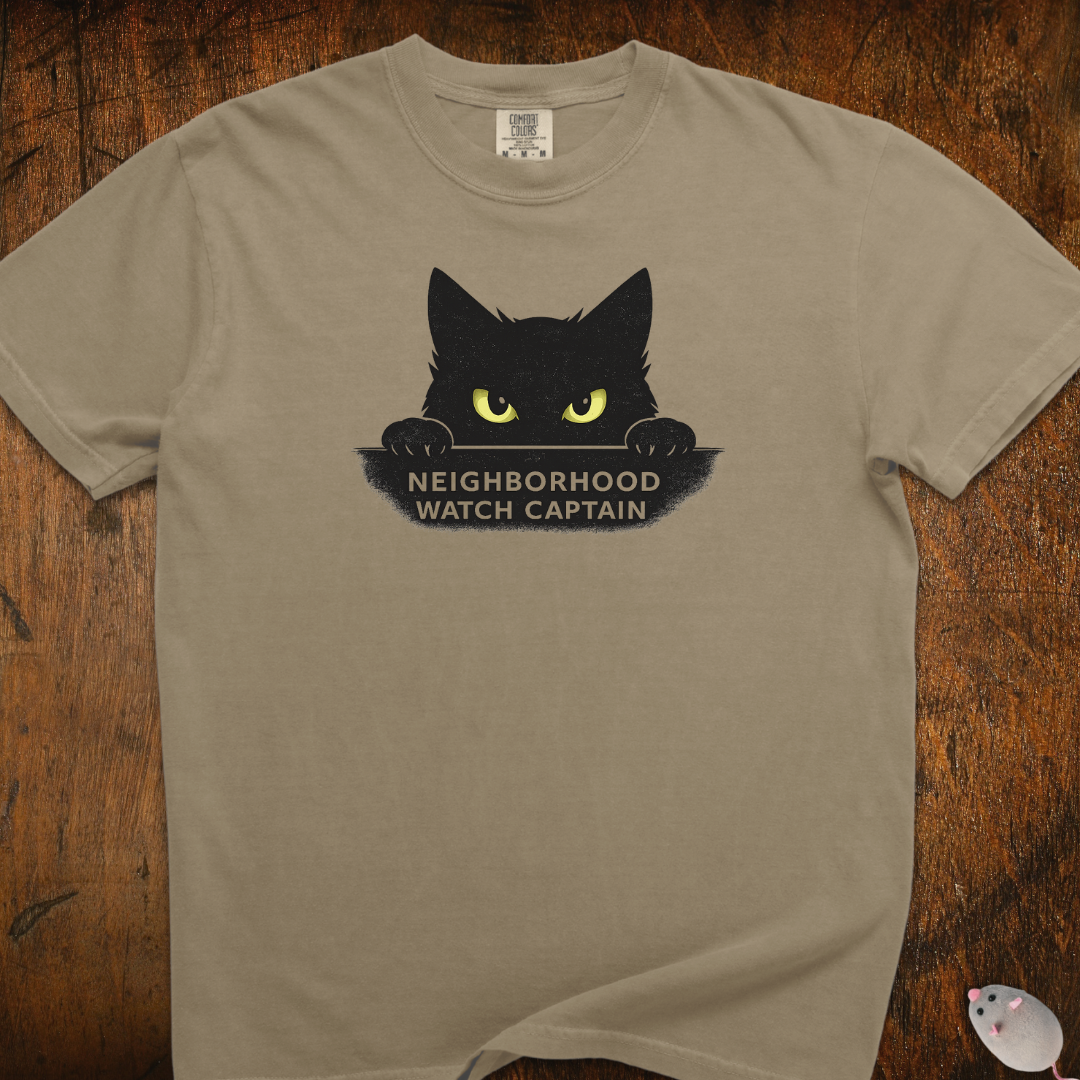 Neighborhood Watch Cat T-Shirt