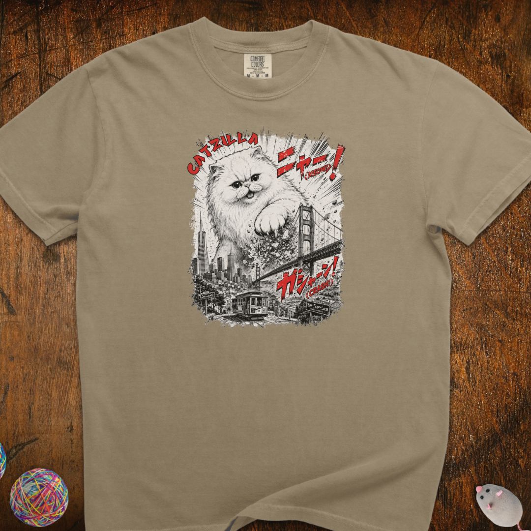 Cat-zilla In San Francisco Cat T-Shirt