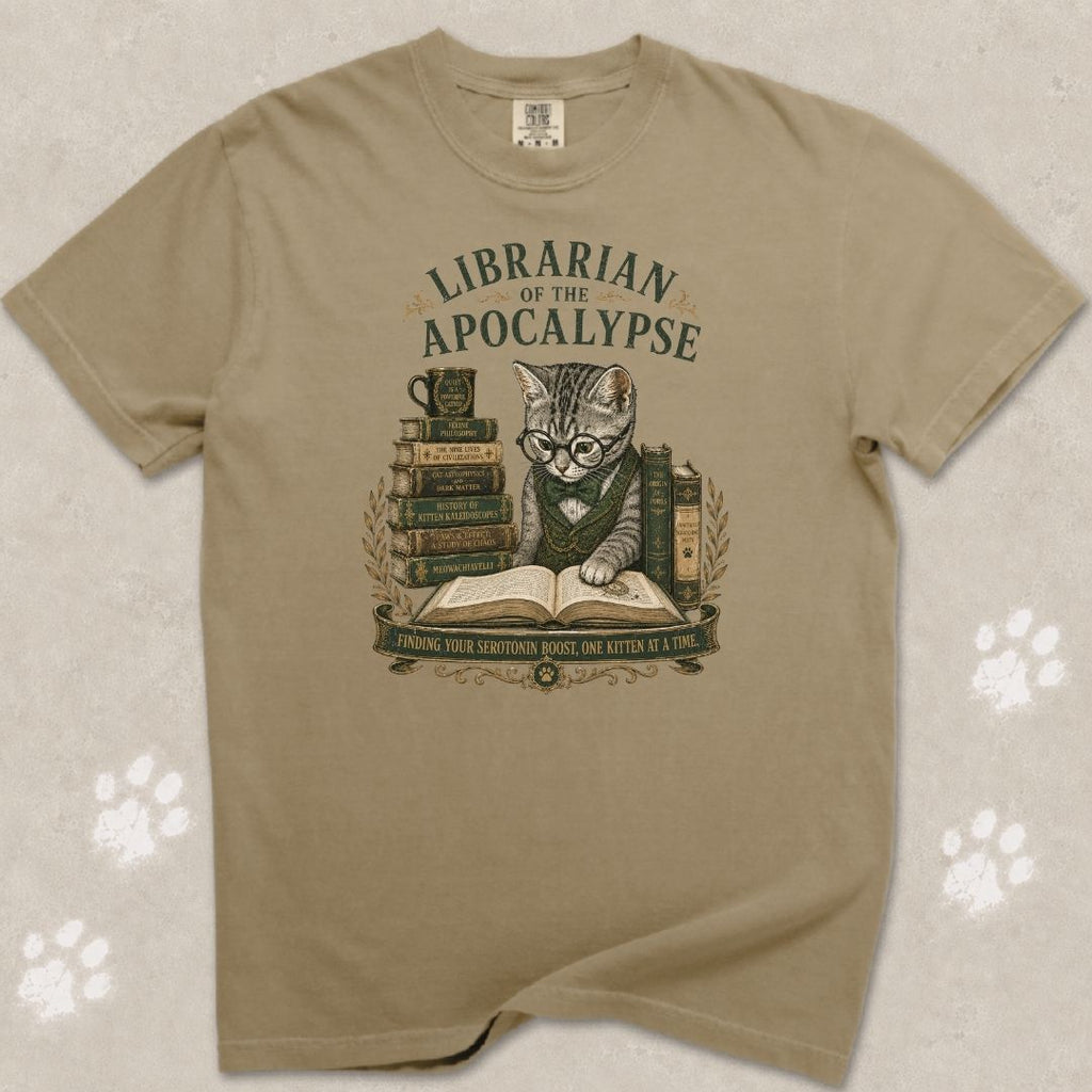 Librarian Cat T-Shirt
