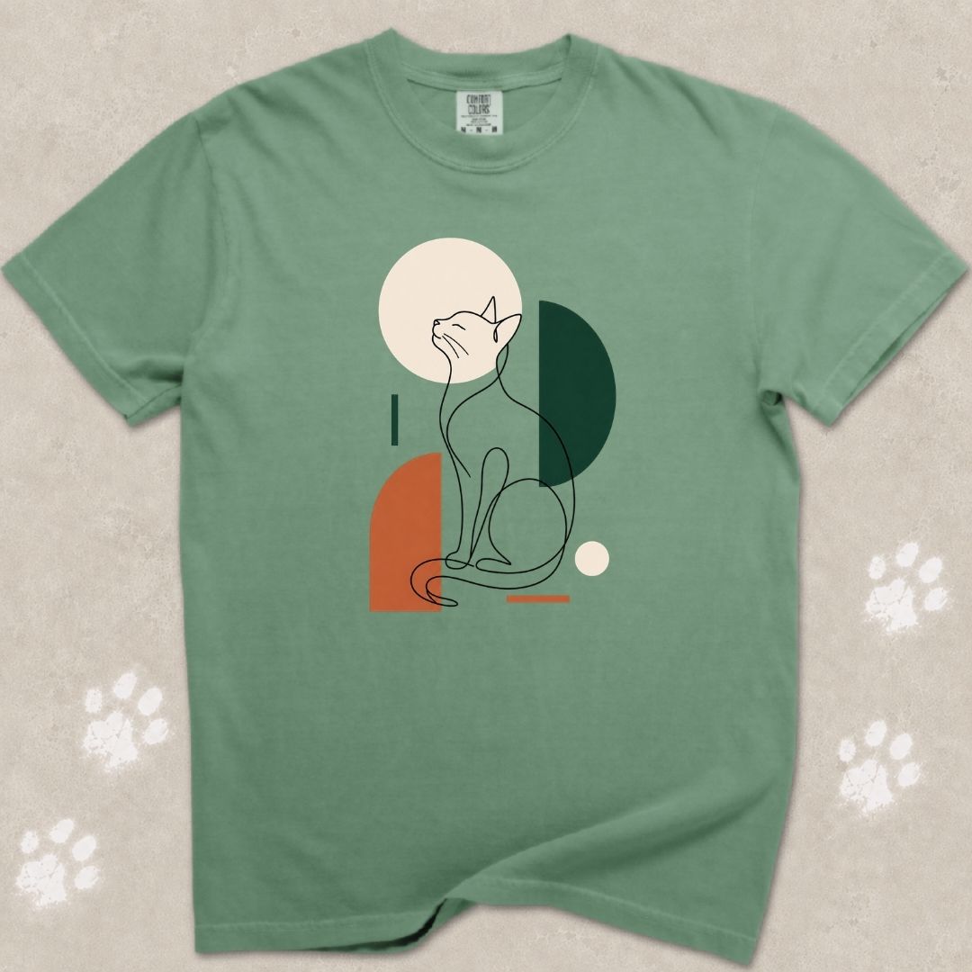 Serene Cat Silhouette T-Shirt