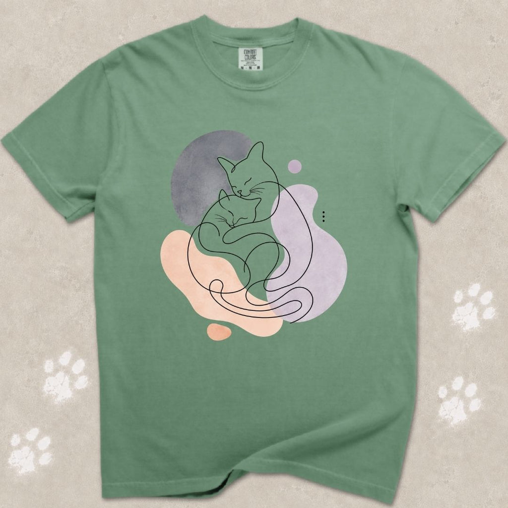 Mother Love Cat Silhouette T-Shirt