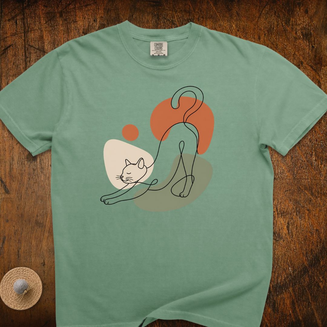 Stargazing Cat Silhouette T-Shirt