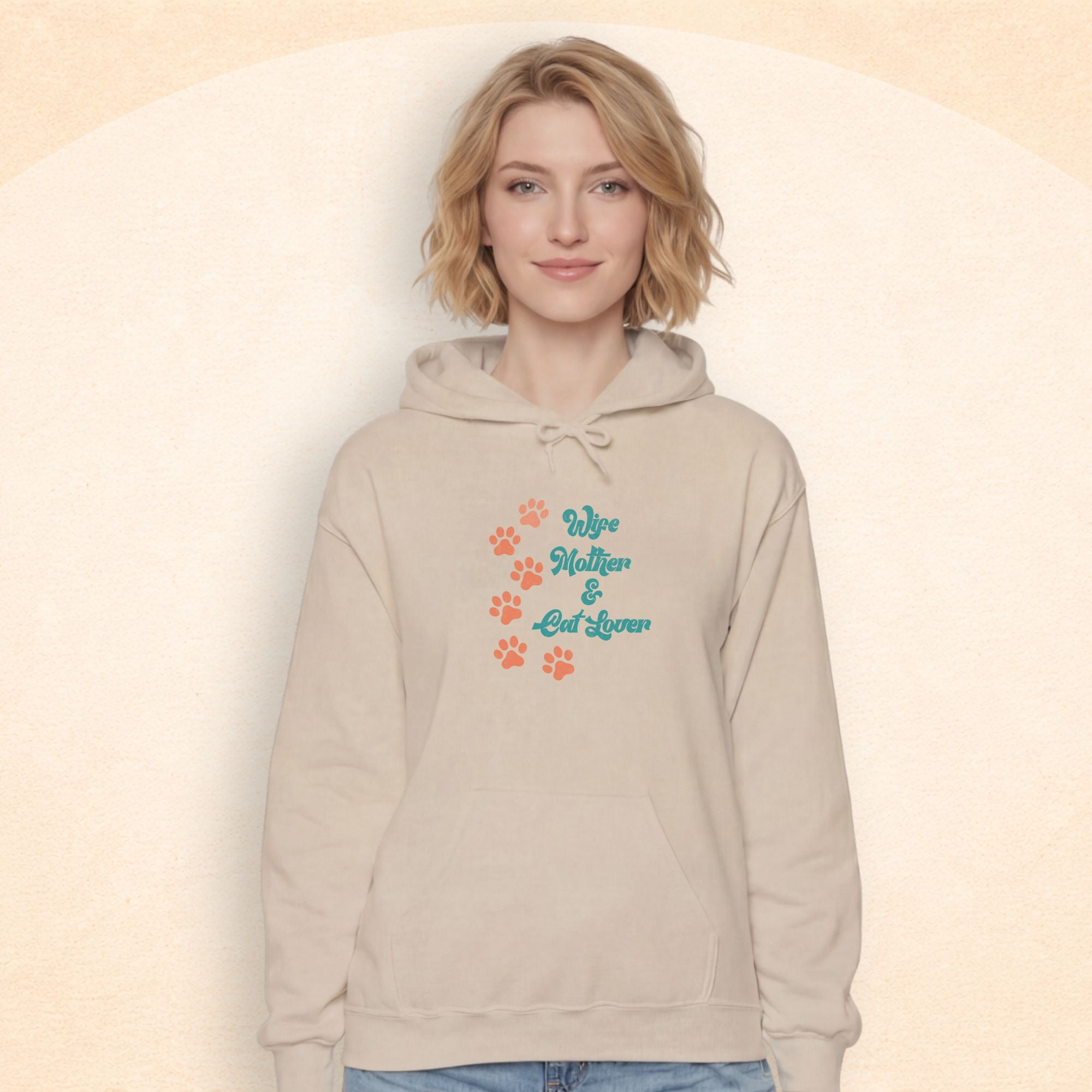 Wife, Mother, And Cat Lover Hoodie