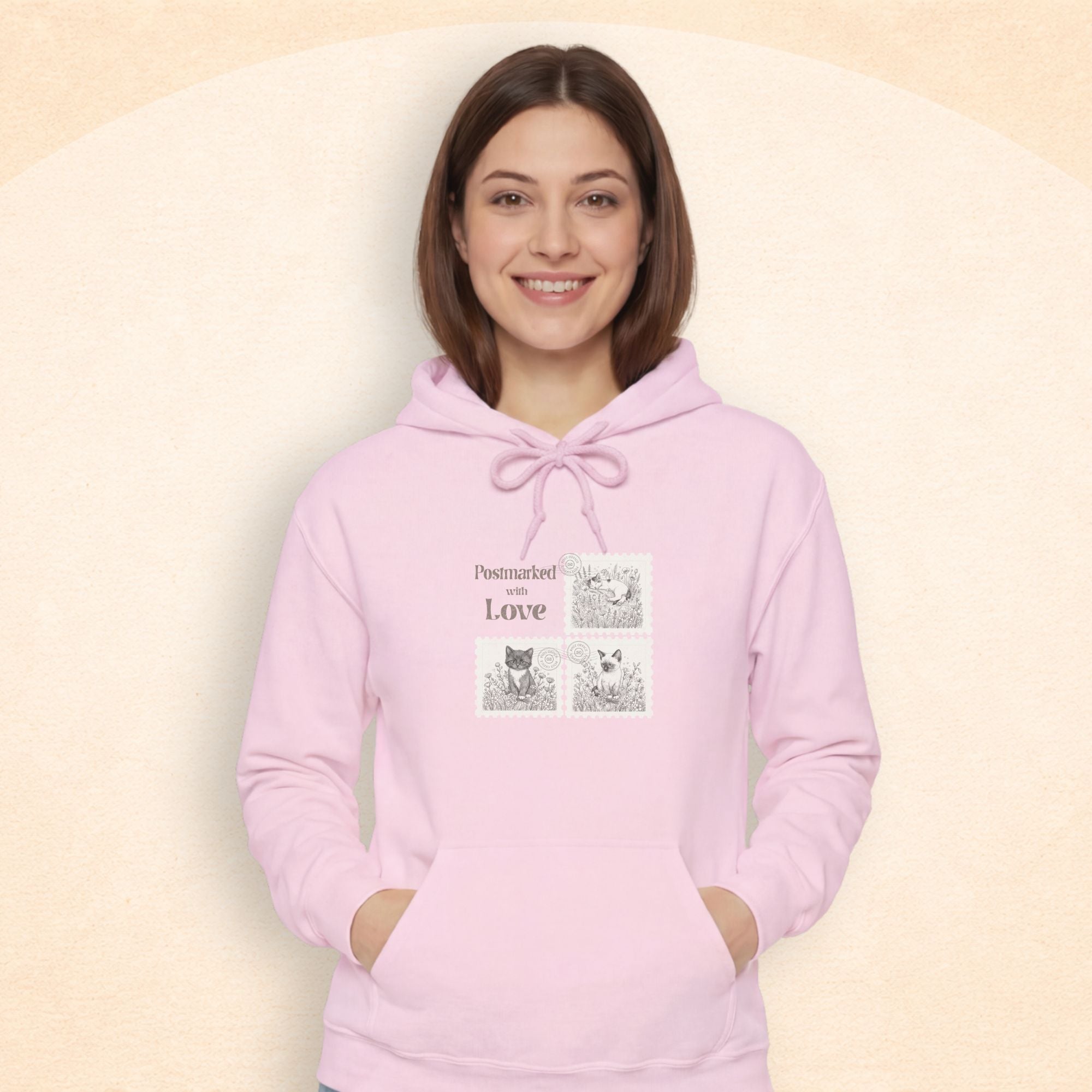 Postmarked With Love Cat Hoodie