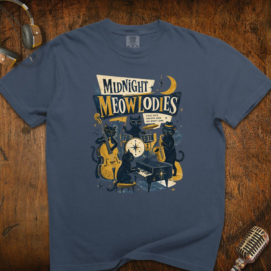 Midnight Melodies Cat T-Shirt