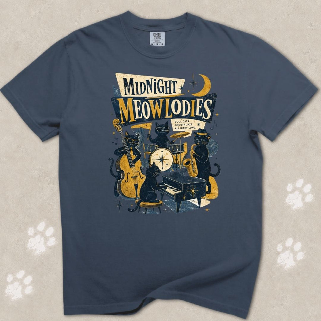 Midnight Melodies Cat T-Shirt