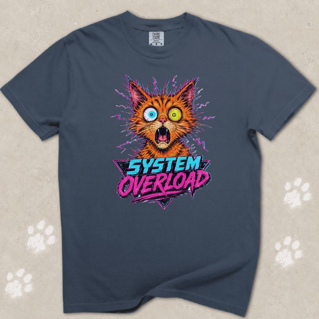 System Overload Cat T-Shirt