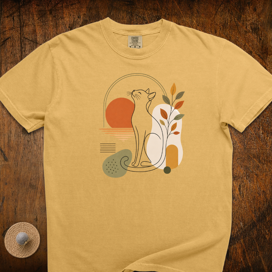 Peaceful Evening Cat T-Shirt