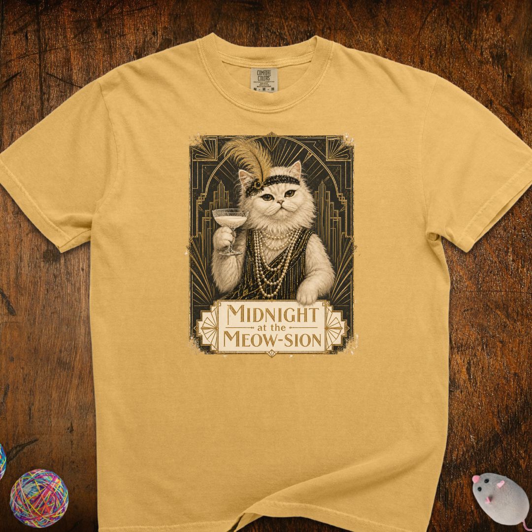 Midnight At The Show Cat T-Shirt