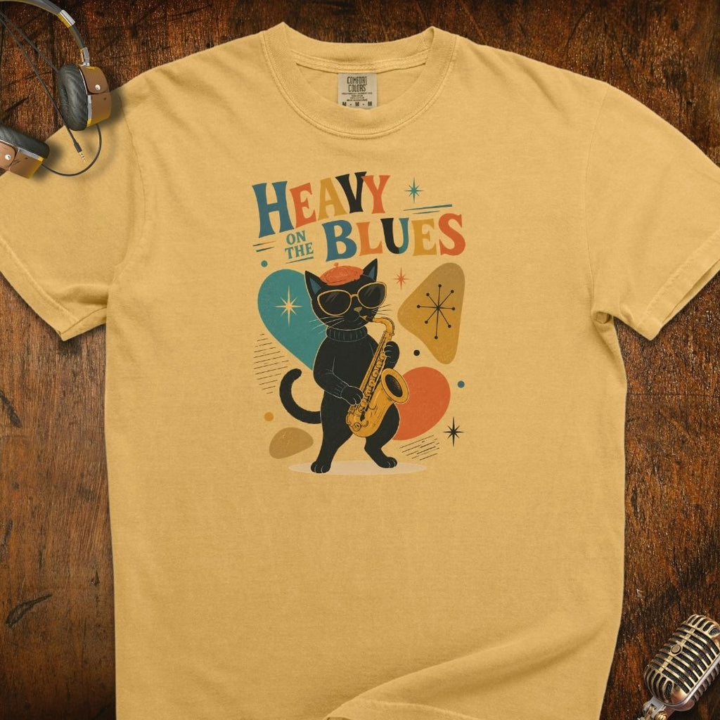 Heavy On The Blues Cat T-Shirt