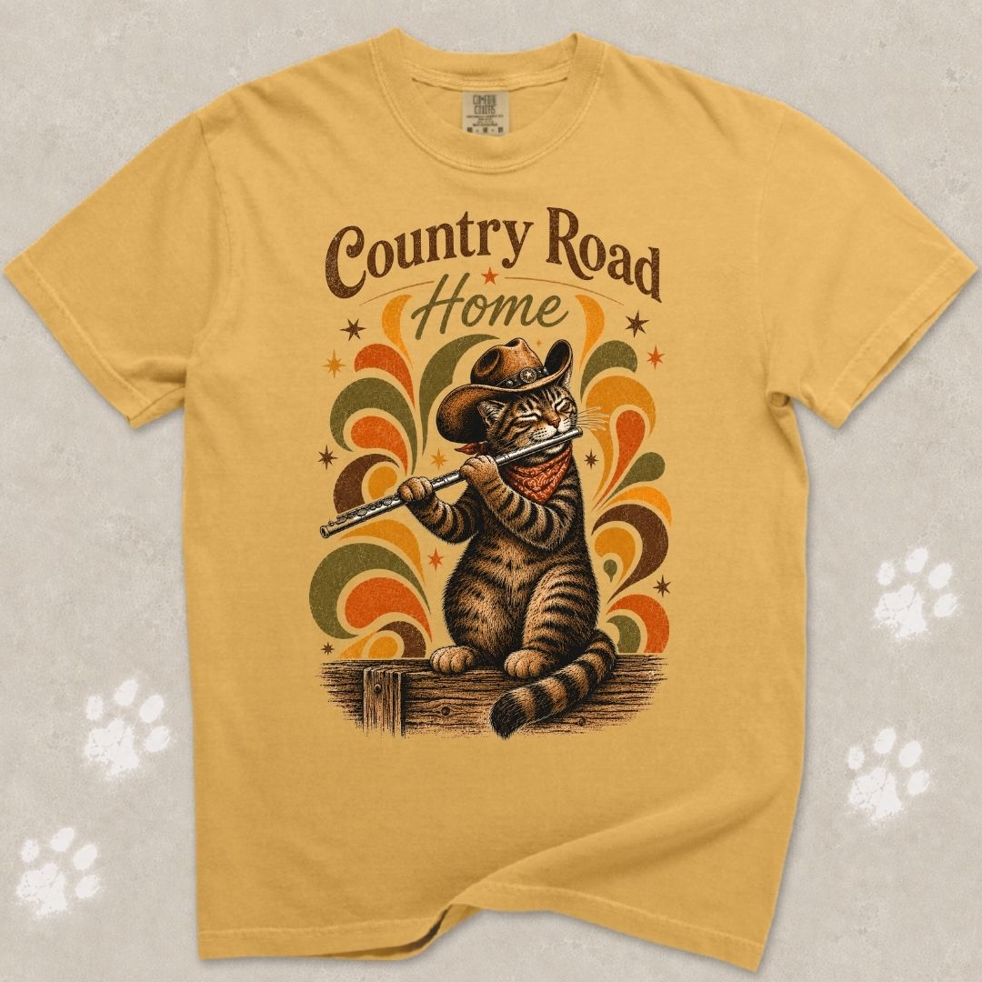 Country Road Cat T-Shirt