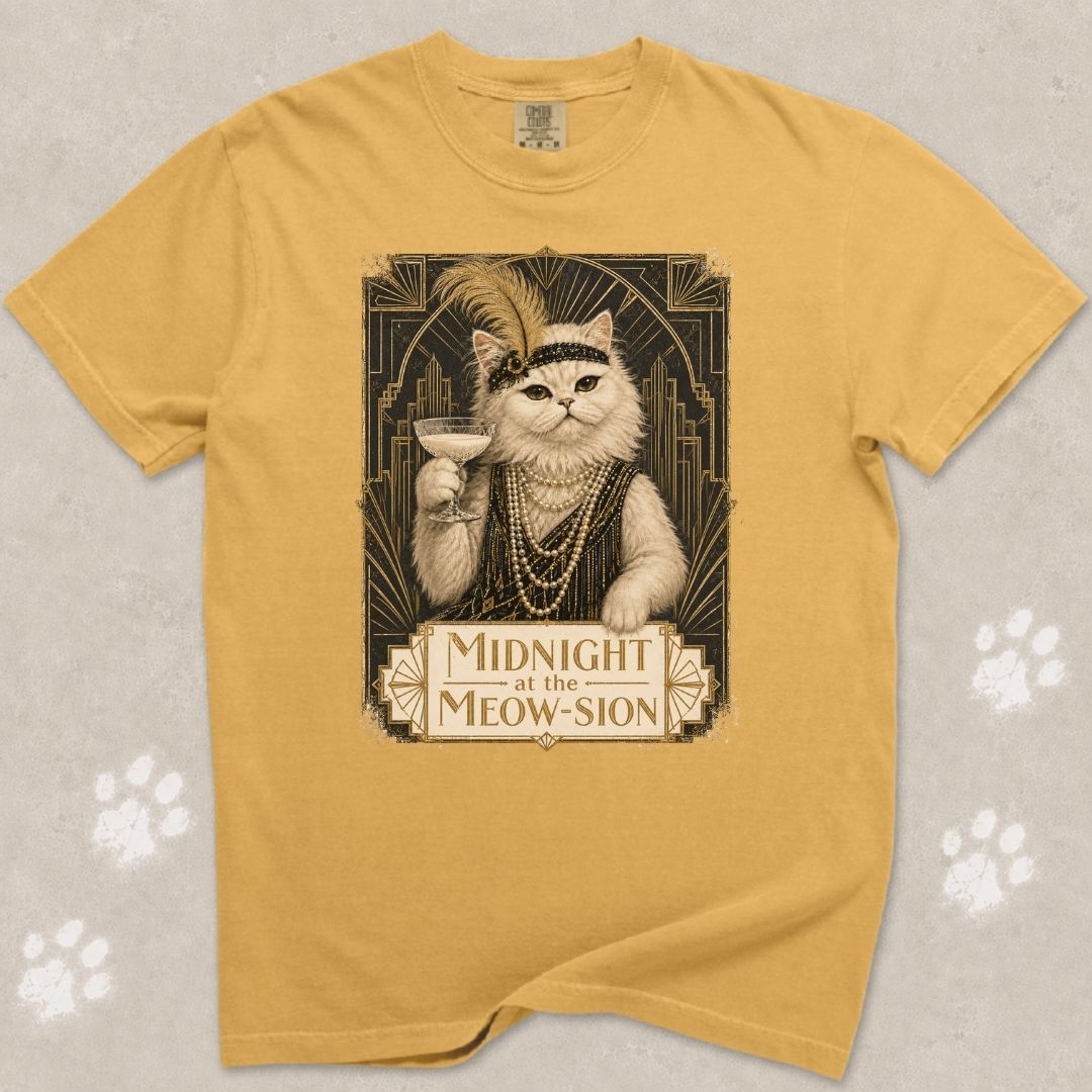 Midnight At The Show Cat T-Shirt