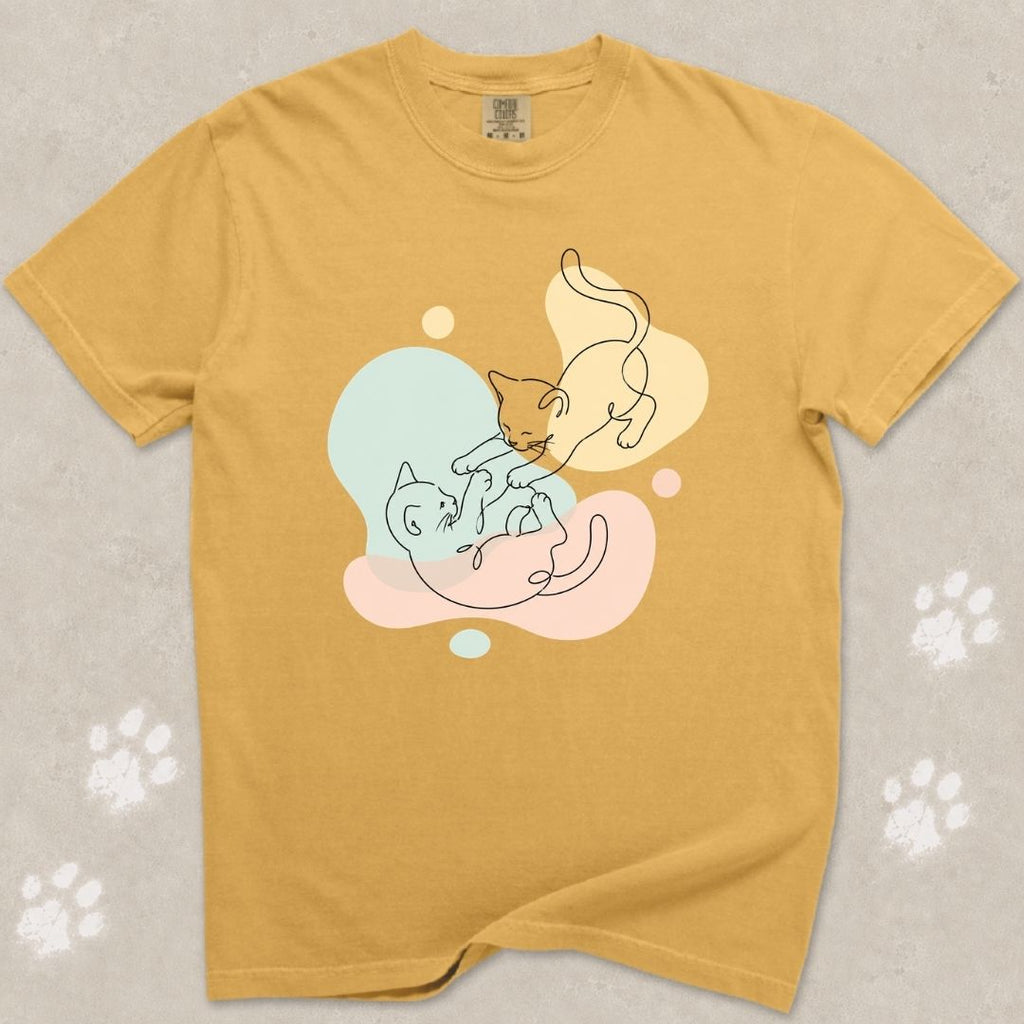 Playful Kittens Silhouette T-Shirt