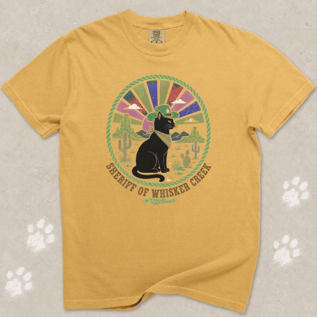 Sheriff Of Whisker Creek Cat T-shirt