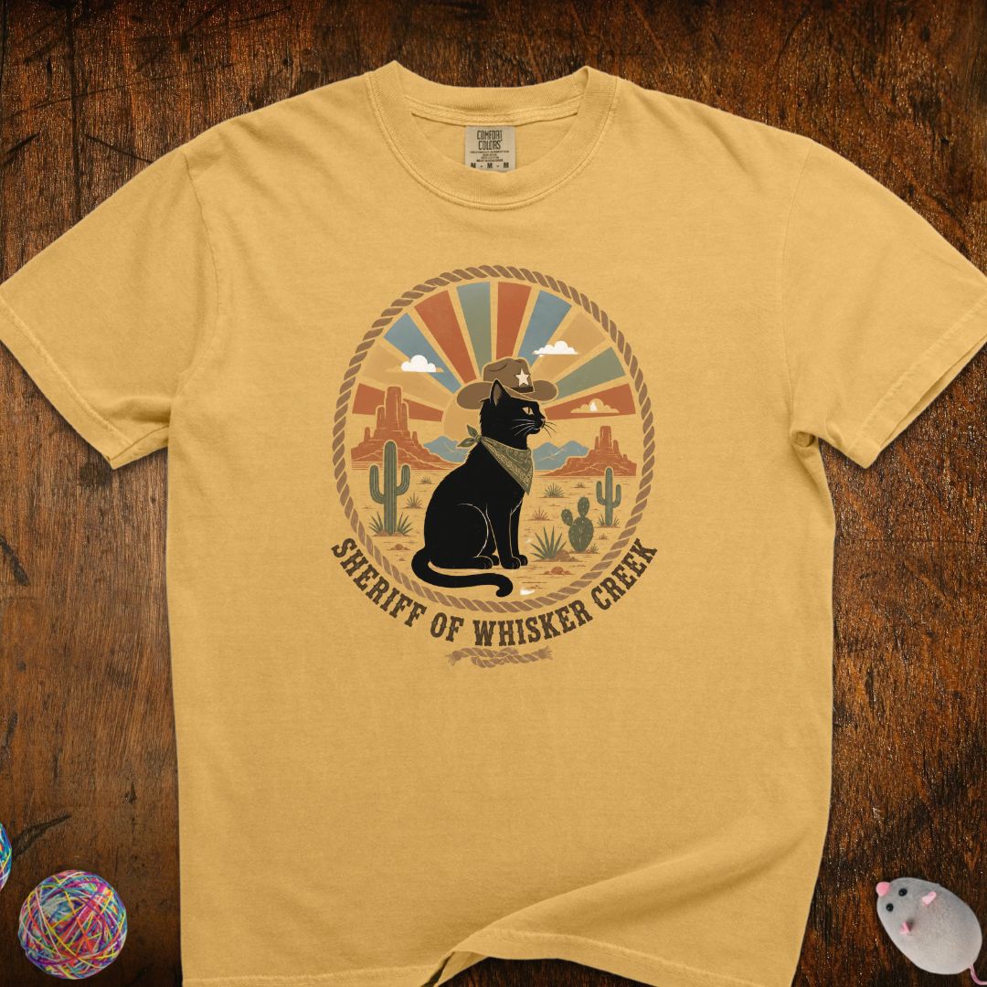 Sheriff Of Whisker Creek Cat T-shirt