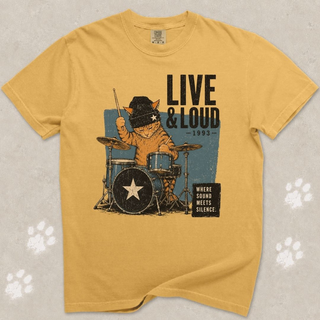Live & Loud 1993 Cat T-Shirt