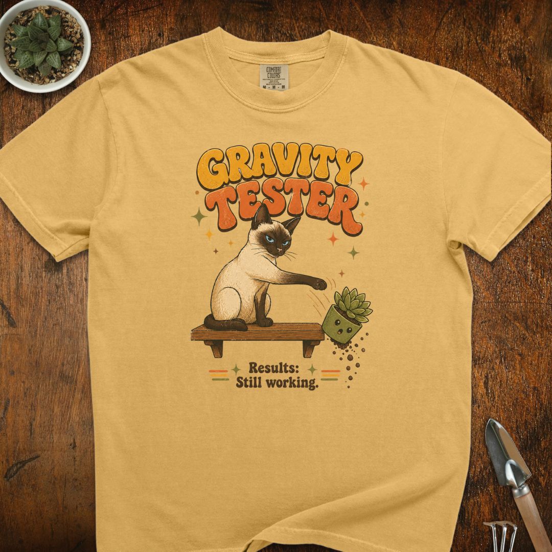 Gravity Tester Cat T-Shirt