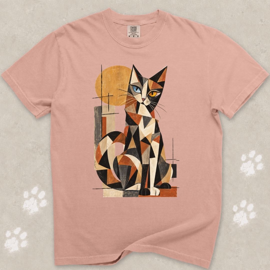 Cubist Calico Cat T-Shirt