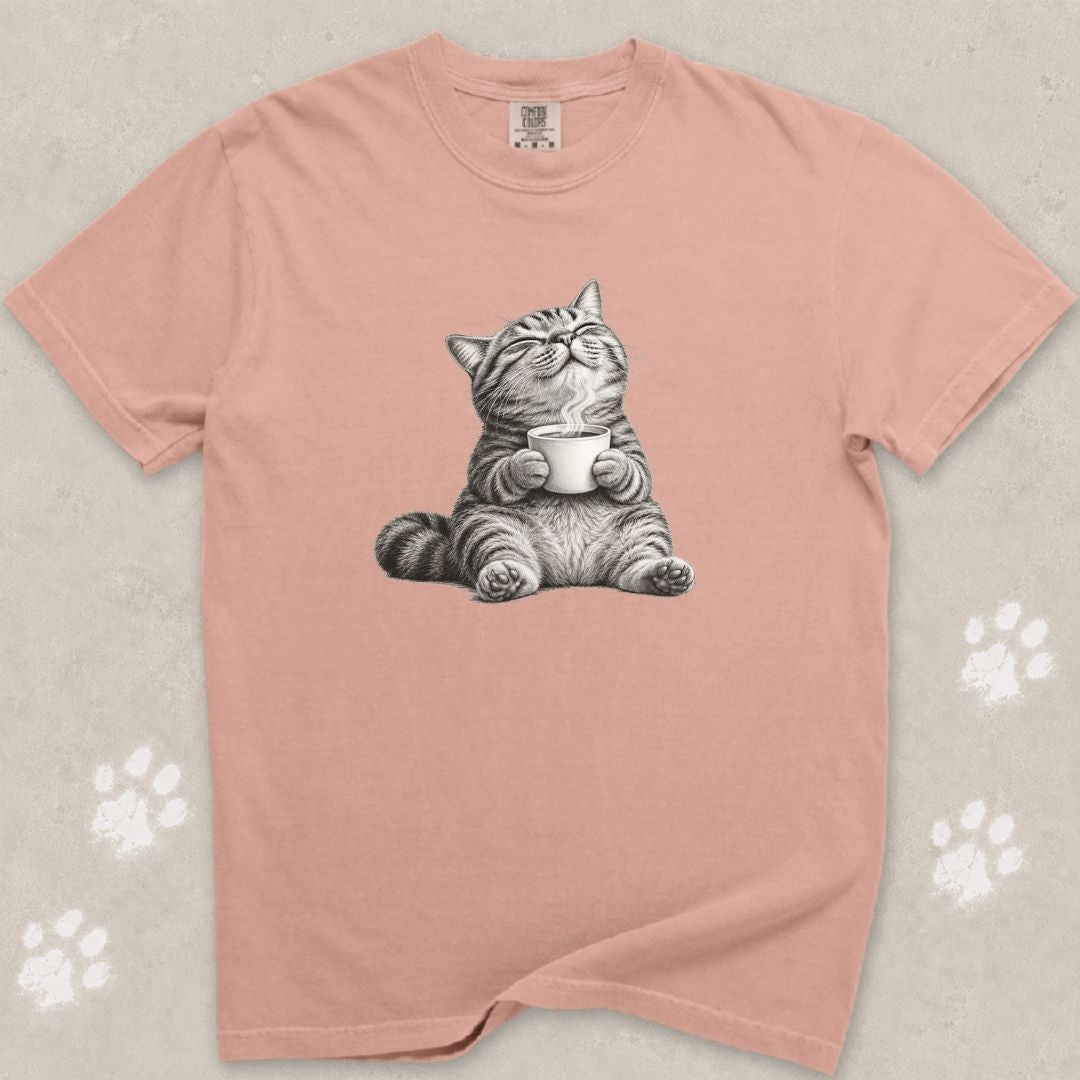 Sip, Purr, Repeat Cat T-Shirt