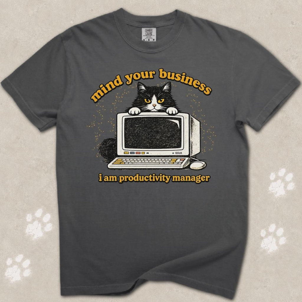 Productivity Manager Cat T-Shirt