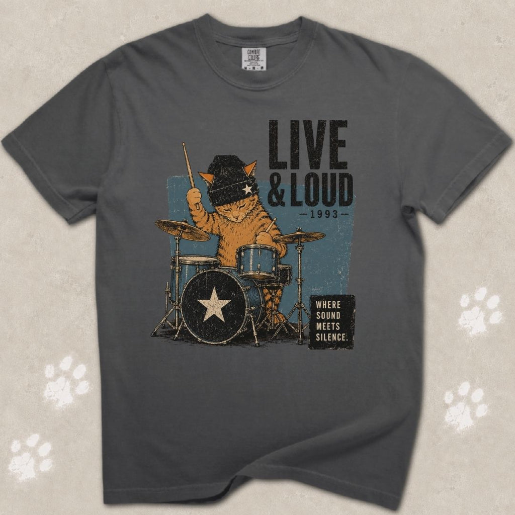 Live & Loud 1993 Cat T-Shirt