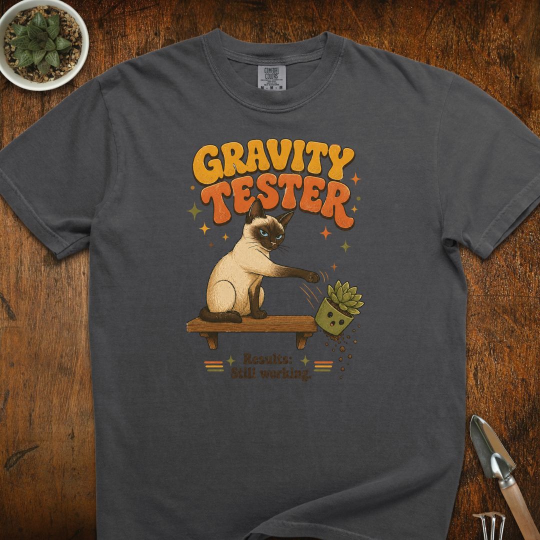 Gravity Tester Cat T-Shirt
