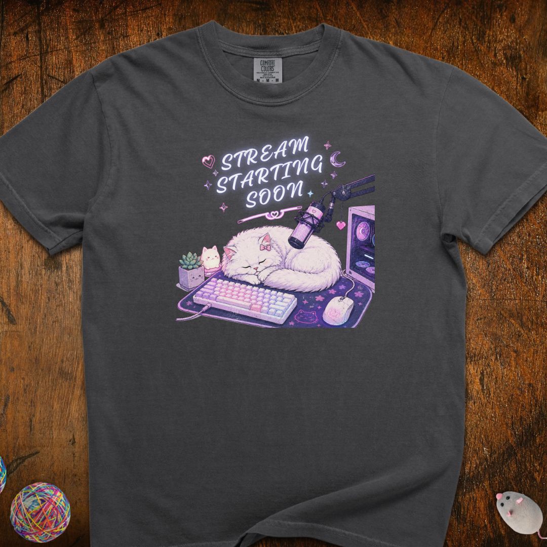Stream Starting Soon Cat T-Shirt