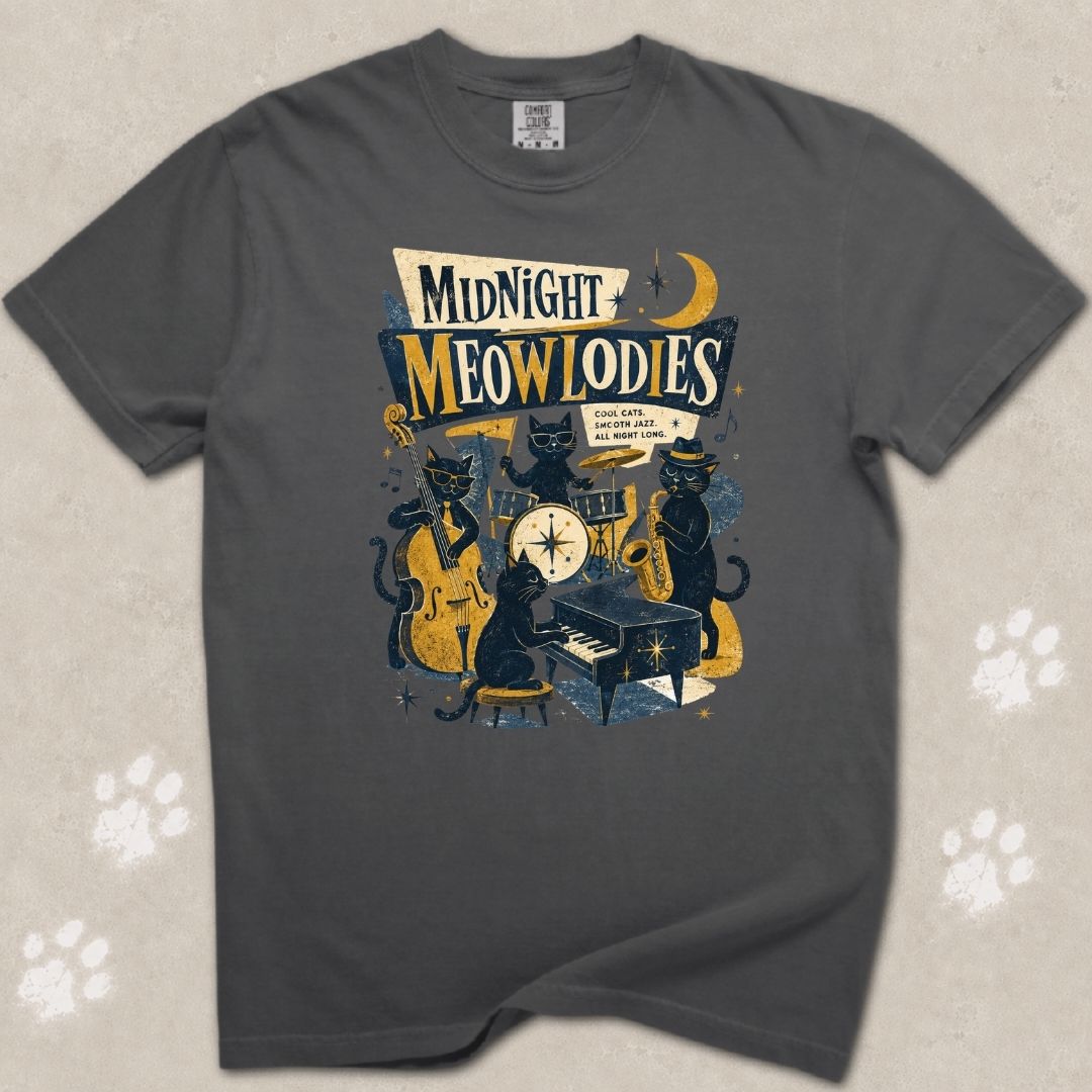 Midnight Melodies Cat T-Shirt