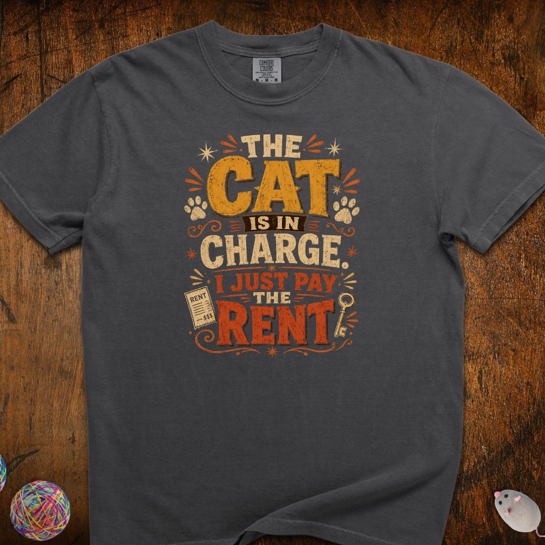 The Cat Is in Charge T-Shirt