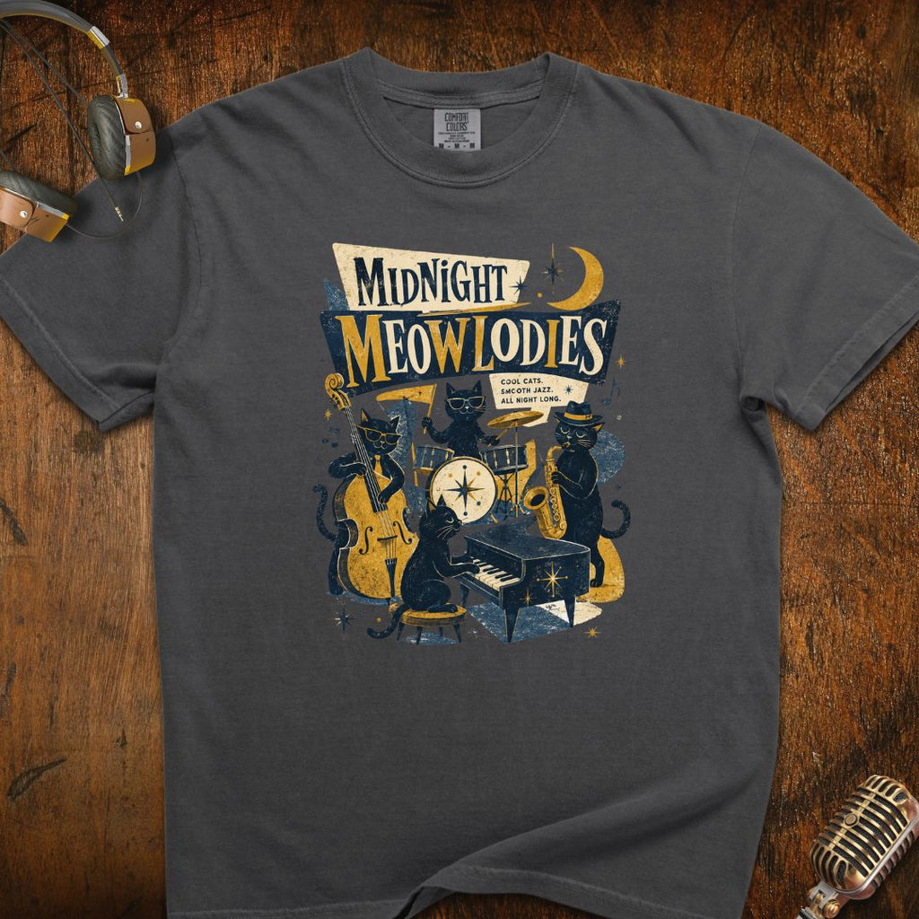Midnight Melodies Cat T-Shirt