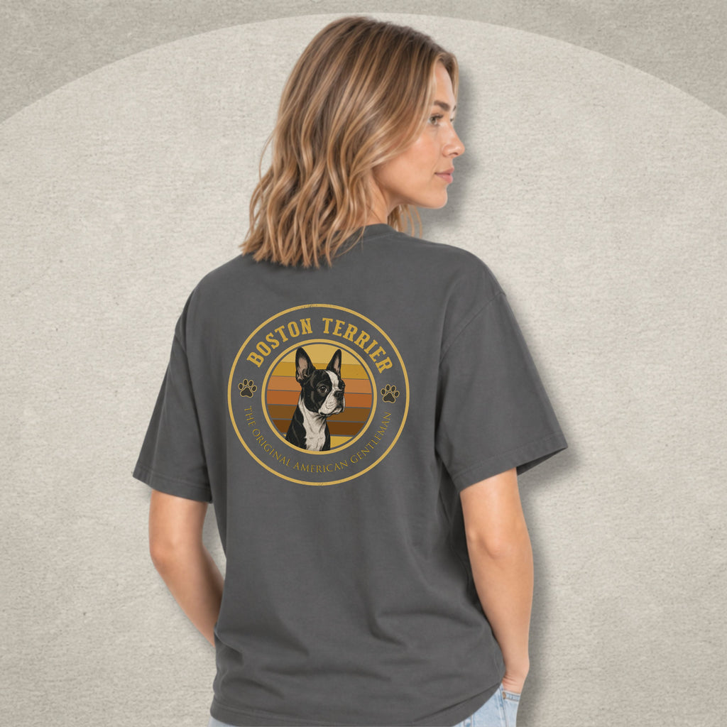 Boston Terrier Badge Tee